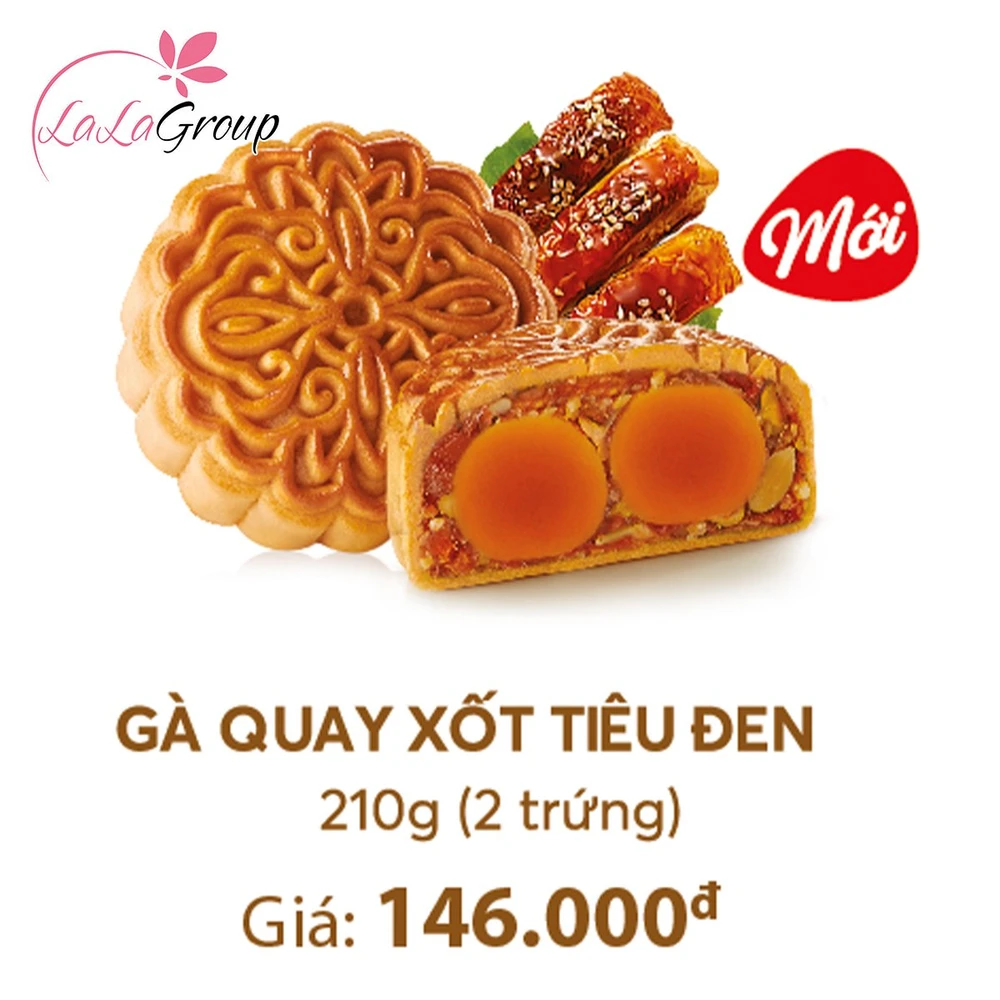 Bánh Trung Thu Thọ Phát Gà Quay Xốt Tiêu Đen 2 Trứng 210g (TQ2)