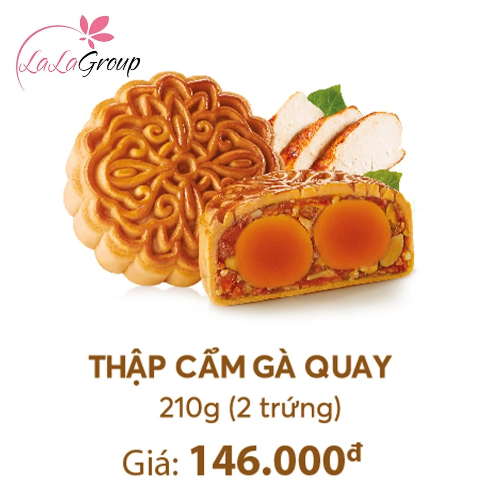 Bánh Trung Thu Thọ Phát Thập Cẩm Gà Quay 2 Trứng 210g (TG2)