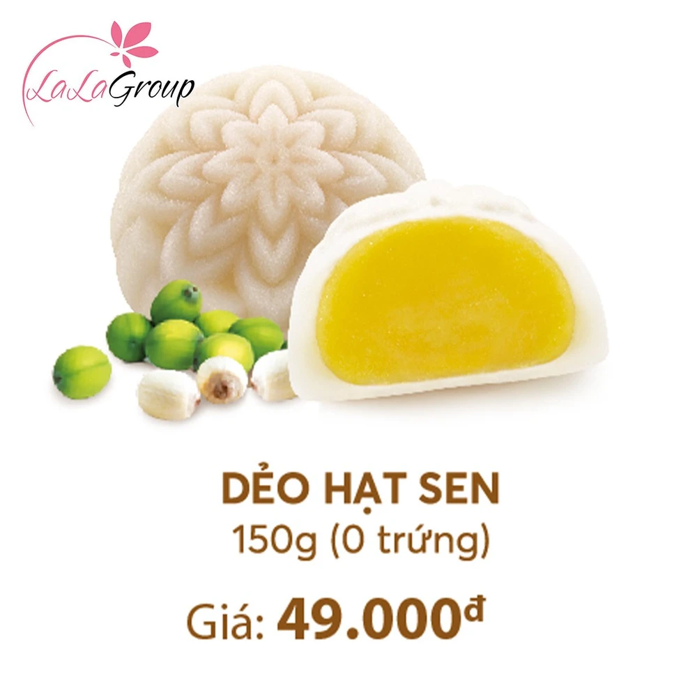 Bánh Trung Thu Thọ Phát Dẻo Hạt Sen 0 Trứng 150g (DHS)