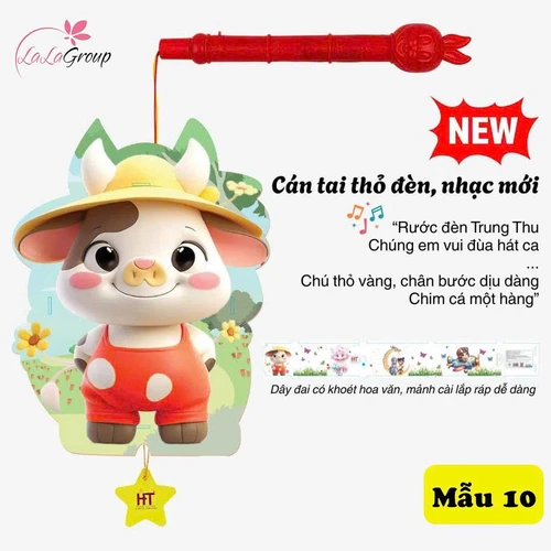 Lồng đèn trung thu kèm nhạc vui nhộn, nhiều mẫu đáng yêu cho bé