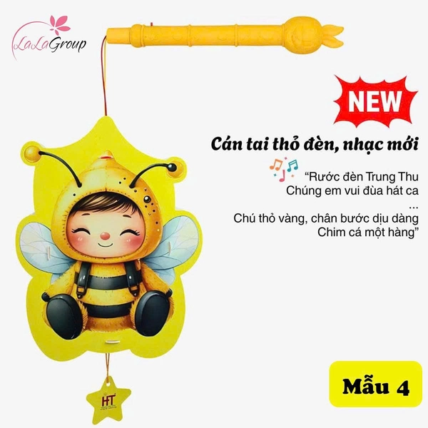 Lồng đèn trung thu kèm nhạc vui nhộn, nhiều mẫu đáng yêu cho bé