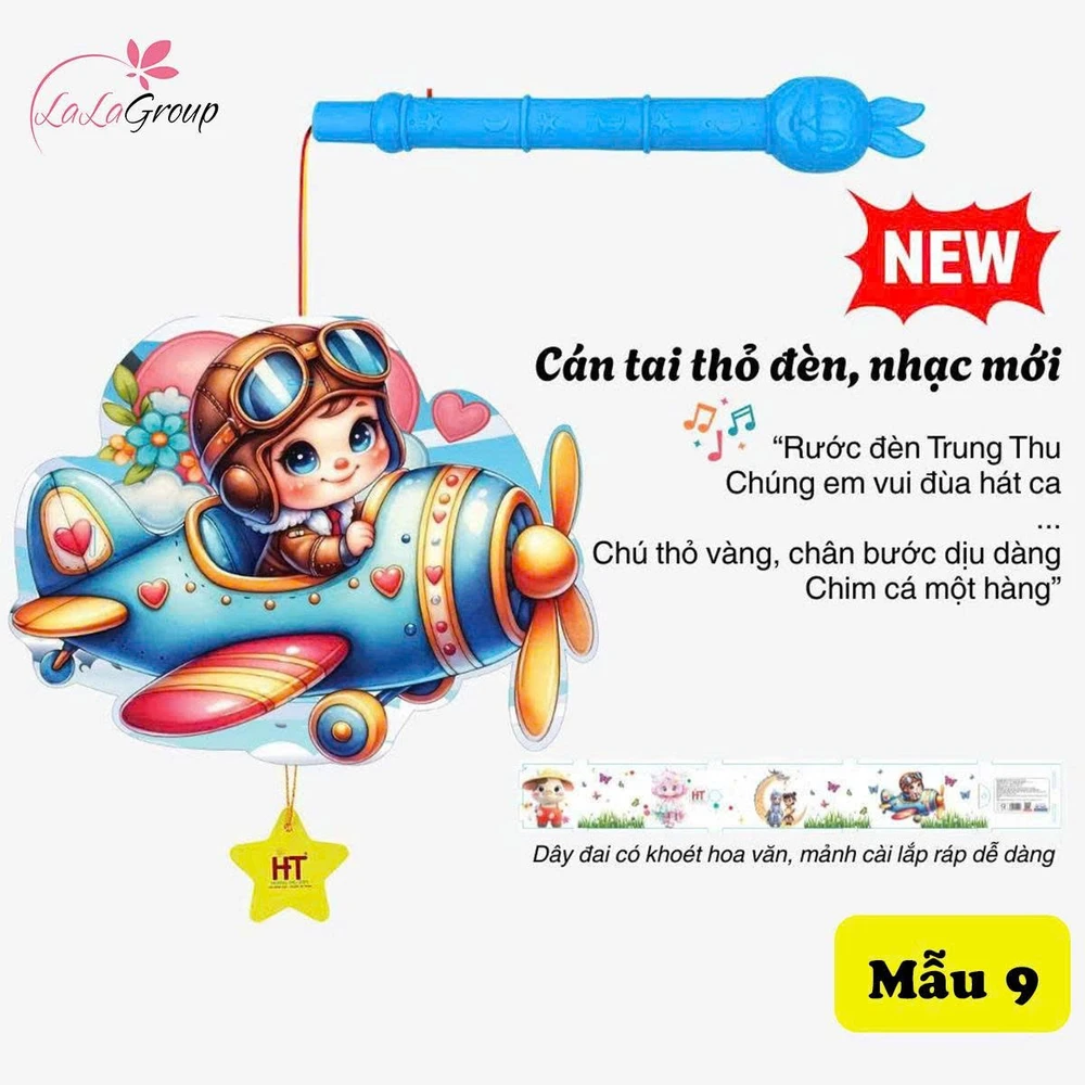 Lồng đèn trung thu kèm nhạc vui nhộn, nhiều mẫu đáng yêu cho bé