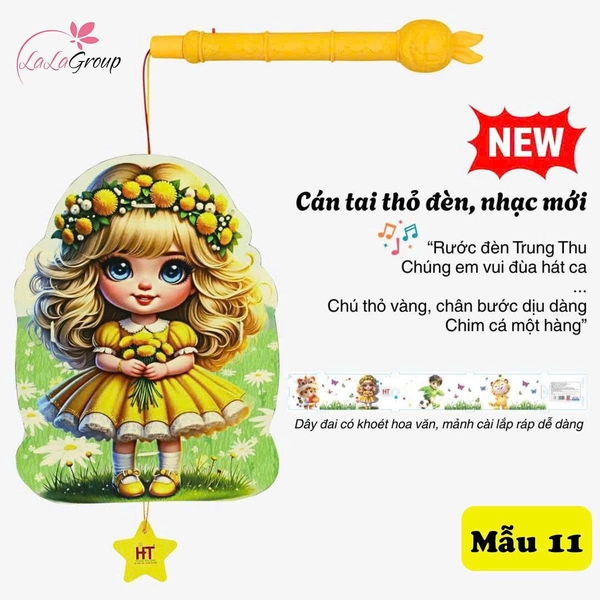 Lồng đèn trung thu kèm nhạc vui nhộn, nhiều mẫu đáng yêu cho bé