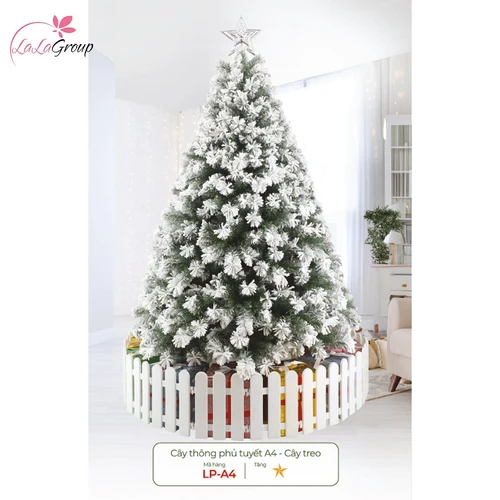 Cây thông phủ tuyết A4 - Cây treo