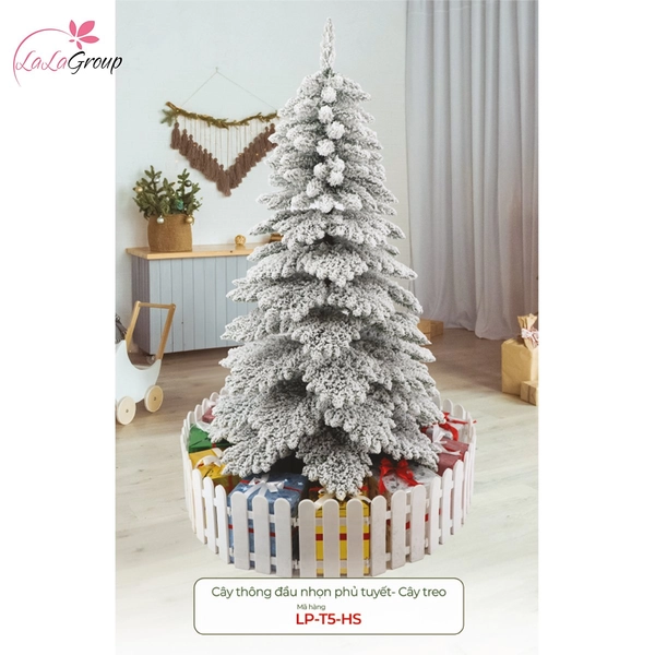 Cây thông đầu nhọn phủ tuyết - Cây treo