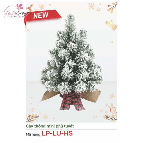 Cây thông noel mini phủ tuyết