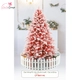 Cây Thông PE Màu Đỏ Phủ Tuyết - Cây Tự Động