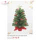 Cây Thông Noel Mini Xanh Gắn Trái Đỏ