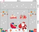 Combo Decal Trang Trí Noel Ông Già Noel Và Những Phần Quà Xinh Xắn