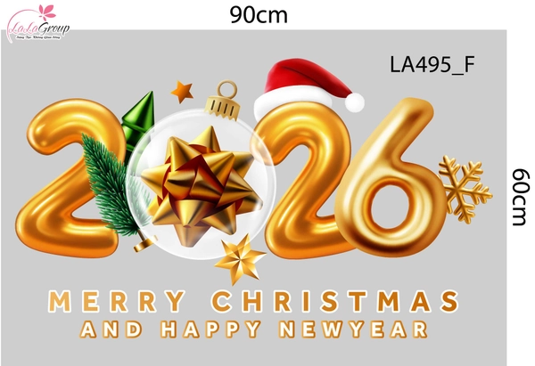 Combo Decal Trang Trí Noel Ông Già Noel Vui Nhộn Và Người Tuyết Vui Đón Giáng Sinh