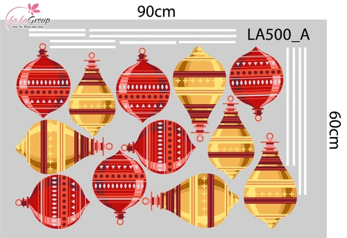Combo Decal Trang Trí Noel Cây Thông Xanh Và Những Phần Quà Lung Linh
