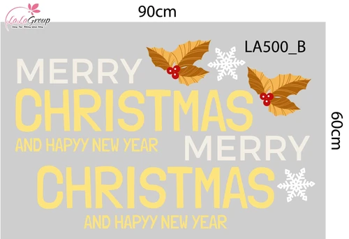 Combo Decal Trang Trí Noel Cây Thông Xanh Và Những Phần Quà Lung Linh