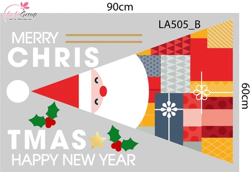 Combo Decal Trang Trí Noel Những Cây Thông Sắc Màu Xinh Xắn