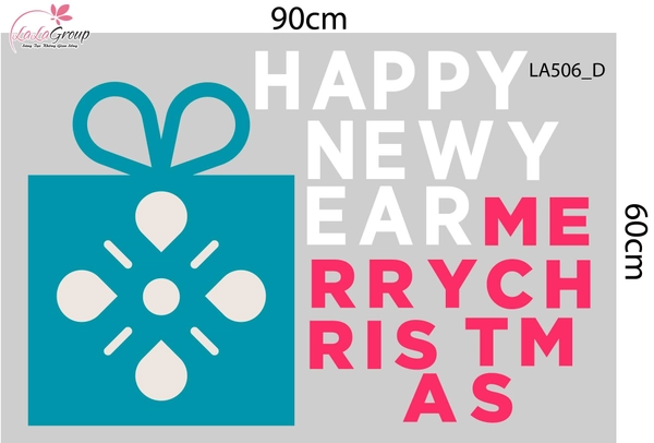 Combo Decal Trang Trí Noel Những Cây Thông Và Những Quả Châu Sắc Màu