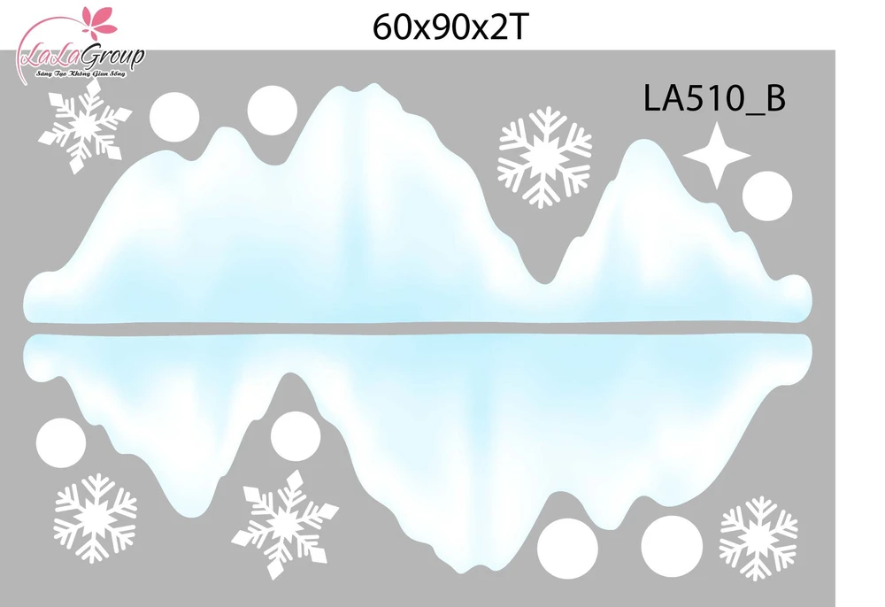Combo Decal Trang Trí Noel Người Tuyết Và Những Ngôi Nhà Ấm Áp Chào Đón Giáng Sinh