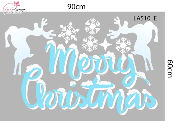 Combo Decal Trang Trí Noel Người Tuyết Và Những Ngôi Nhà Ấm Áp Chào Đón Giáng Sinh