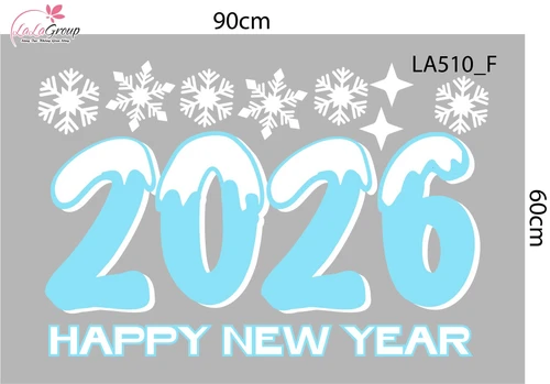 Combo Decal Trang Trí Noel Người Tuyết Và Những Ngôi Nhà Ấm Áp Chào Đón Giáng Sinh