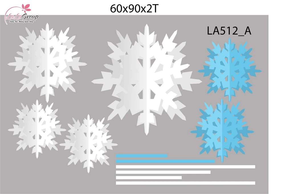 Combo Decal Trang Trí Noel Cây Thông Xanh Và Những Bông Tuyết Trắng