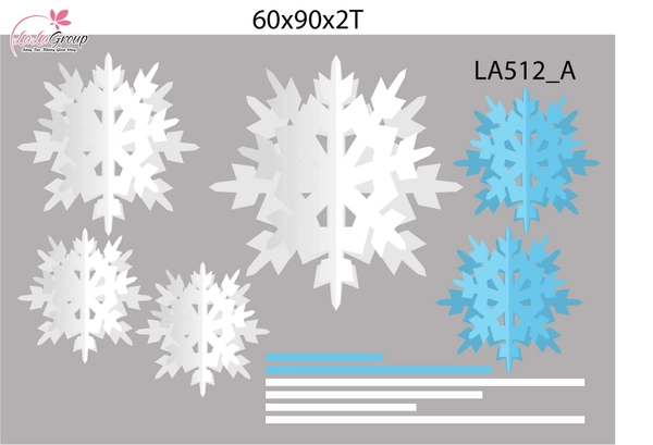 Combo Decal Trang Trí Noel Cây Thông Xanh Và Những Bông Tuyết Trắng