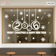 Decal trang trí Noel Merry christmas & Happy new year 2026 chữ trắng