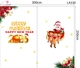Combo Decal Trang Trí Noel Merry Christmas Ông Già Noel Cưỡi Tuần Lộc Đón Giáng Sinh