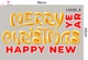 Combo Decal Trang Trí Noel Merry Christmas Ông Già Noel Cưỡi Tuần Lộc Đón Giáng Sinh