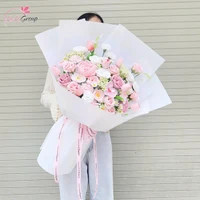 Bó hoa sáp thơm sắc hồng xinh xắn