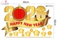 Decal trang trí tết happy new year 2026