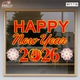 Decal Trang Trí Tết Happy New Year 2026 Và Pháo Hoa