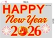 Decal Trang Trí Tết Happy New Year 2026 Và Pháo Hoa