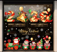 Combo 2 Tấm Decal Trang Trí Noel Ông Già Noel Và Đoàn Tàu 2026