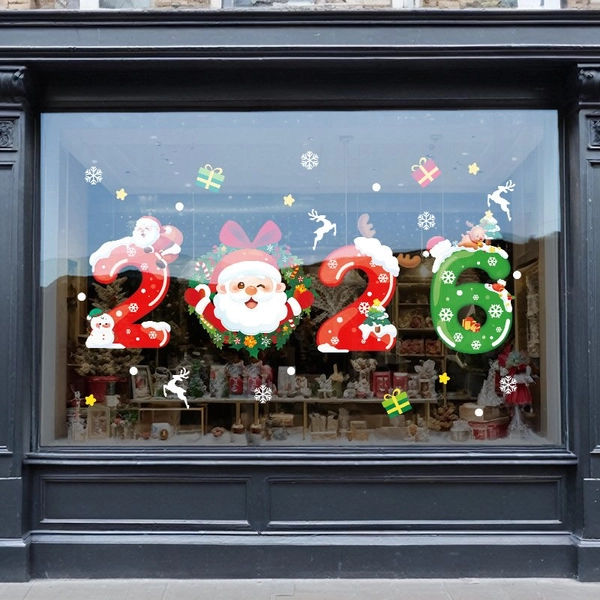 Decal Trang Trí Noel Ông Già Noel Vui Nhộn 2026