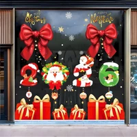 Combo 3 Tấm Decal Trang Trí Dây Treo Ông Già Noel Và Hộp Quà 2026