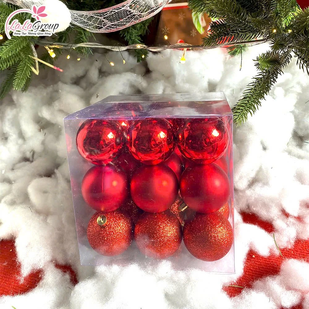 Hộp 27 Quả Châu 6cm Trang Trí Noel