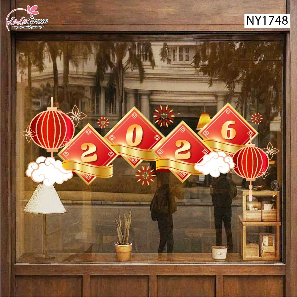 Decal Trang Trí Tết 2026 Và Lồng Đèn