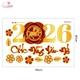 Decal Trang Trí Tết Bính Ngọ 2026 Chúc Mừng Năm Mới