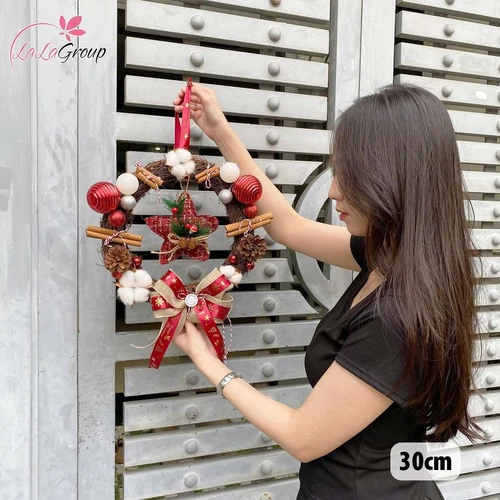 Vòng Nguyệt Quế 30cm Và Ngôi Sao May Mắn Kèm Đèn Led