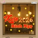 Decal Trang Trí Tết Xuân Bính Ngọ 2026 Vạn Điều Như Ý