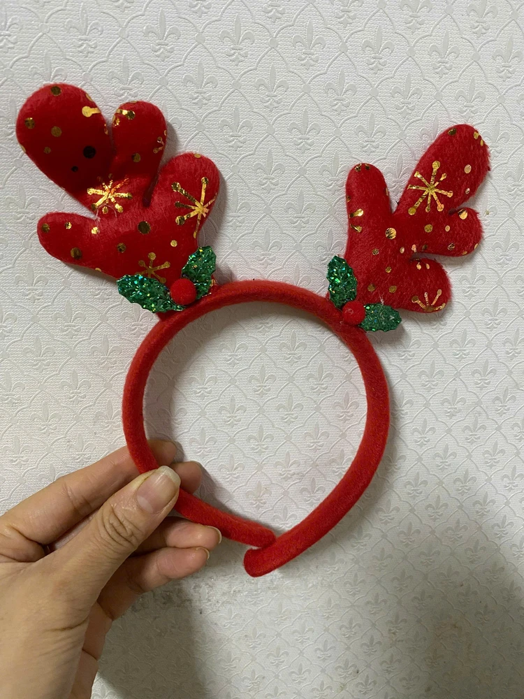 Băng đô noel tuần lộc đỏ nhiều mẫu phụ kiện giáng sinh