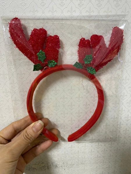 Băng đô noel tuần lộc đỏ nhiều mẫu phụ kiện giáng sinh ngẫu nhiên