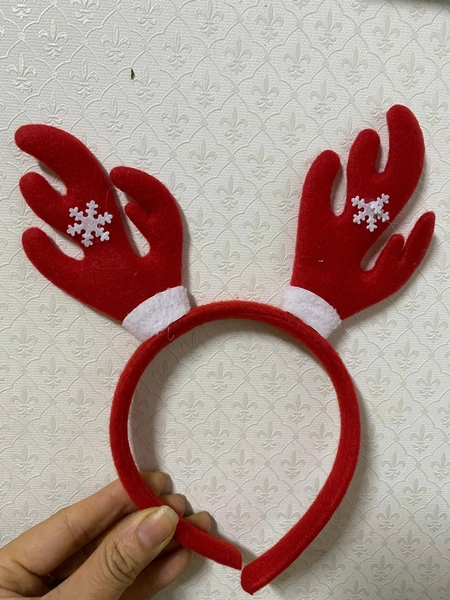 Băng đô noel tuần lộc đỏ nhiều mẫu phụ kiện giáng sinh ngẫu nhiên