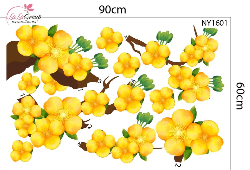 Combo Decal Trang Trí Tết An Khang Thịnh Vượng Rước Lộc Đầu Năm 2026