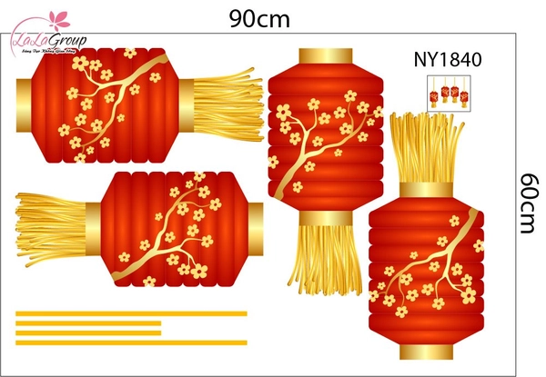 Combo Decal Trang Trí Tết An Khang Thịnh Vượng Rước Lộc Đầu Năm 2026