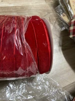 Cuộn 10m ruy băng nhung màu đỏ phụ kiện trang trí