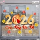 Decal Trang Trí Tết Tuấn Mã Chúc Mừng Năm Mới 2026