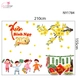 Combo Decal Trang Trí Tết Bé Đi Biếu Tết 2026