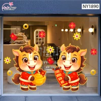 Decal Trang Trí Tết Tuấn Mã Chúc Xuân Thịnh Vượng