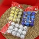 Set 12 châu 3cm nhiều màu trang trí noel
