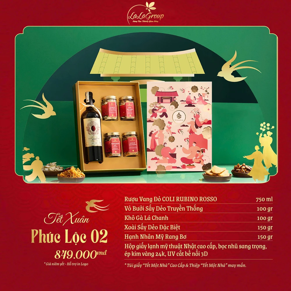 Hộp Quà Tết Xuân Phúc Lộc 02 (NL)