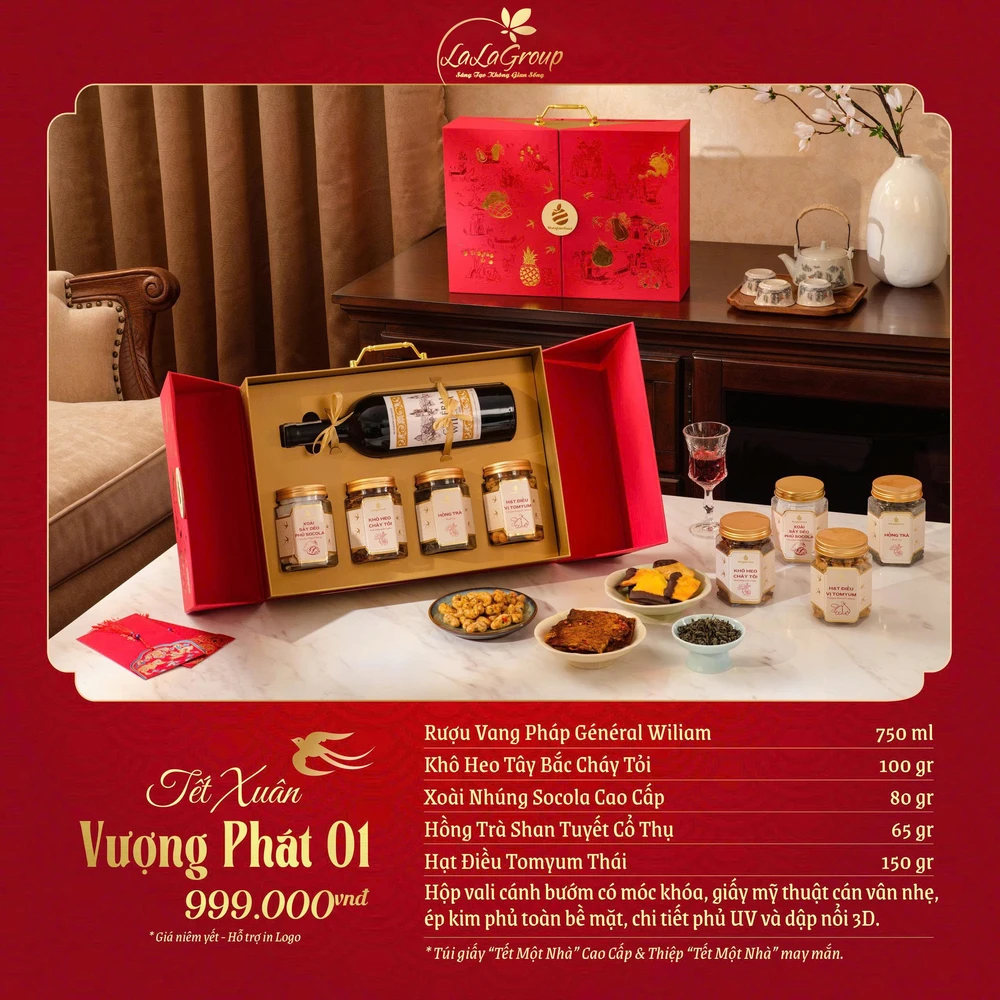 Hộp Quà Tết Xuân Vượng Phát 01 (NL)